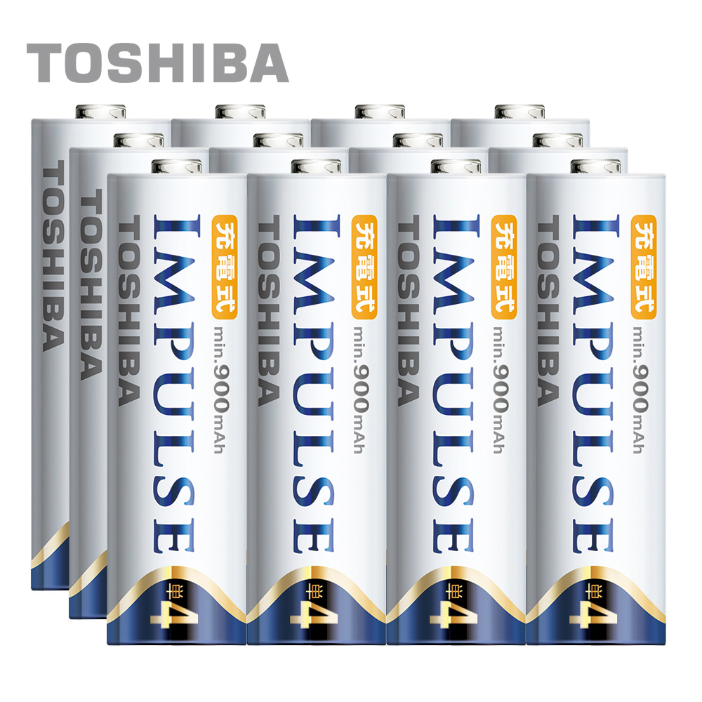 TOSHIBA IMPULSE 高容量低自放電電池(內附4號12入)