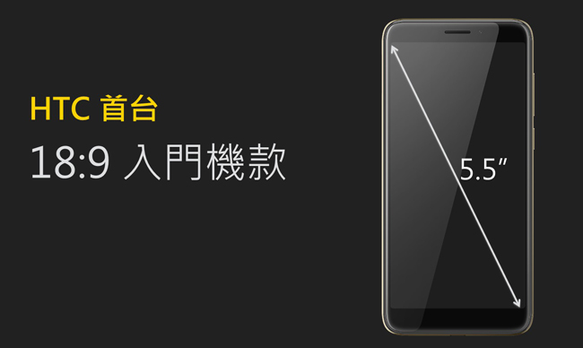 (套餐組)HTC Desire 12 5.5吋 18:9 大螢幕美型機