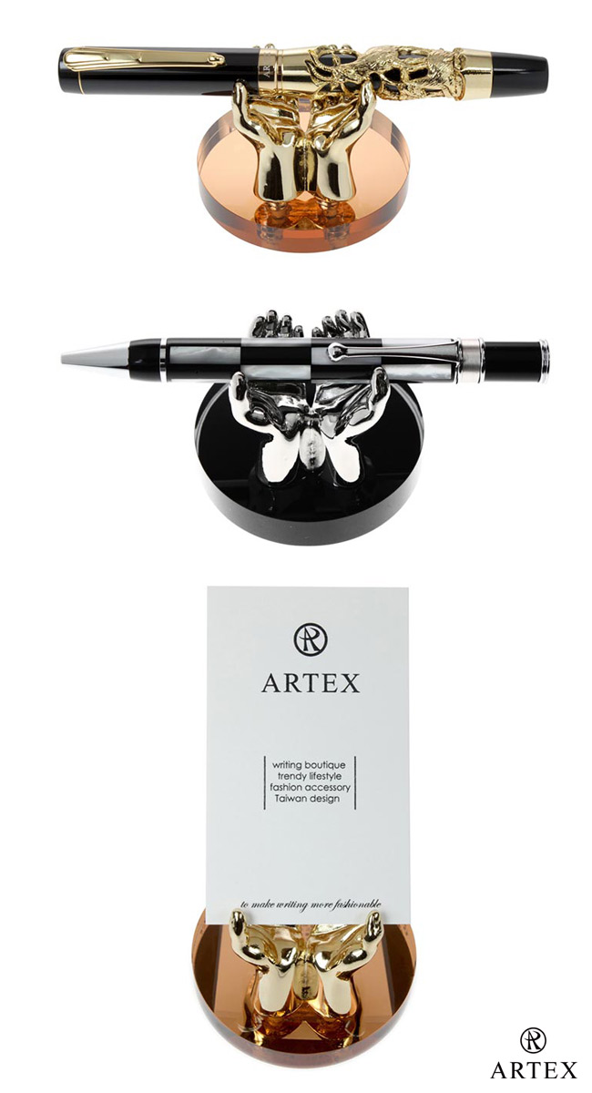 ARTEX 封印龍鋼珠筆 玫瑰金