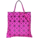 三宅一生BAOBAO ISSEY MIYAKE LUCENT 6x6 亮粉色泰絲霧面托特包 product thumbnail 1