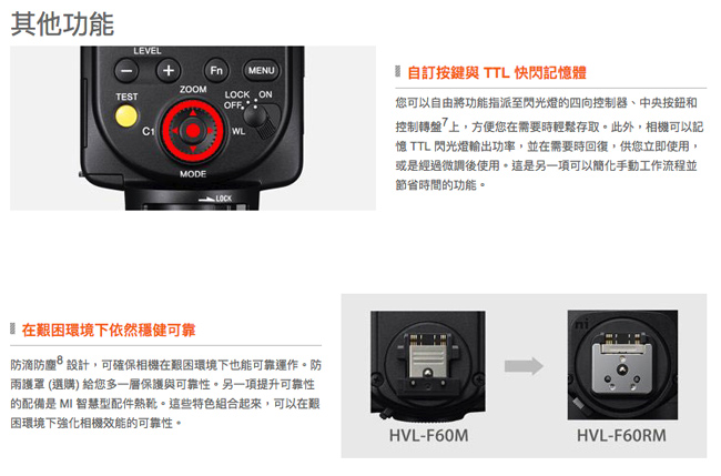 SONY HVL-F60RM 外接式閃光燈(公司貨)