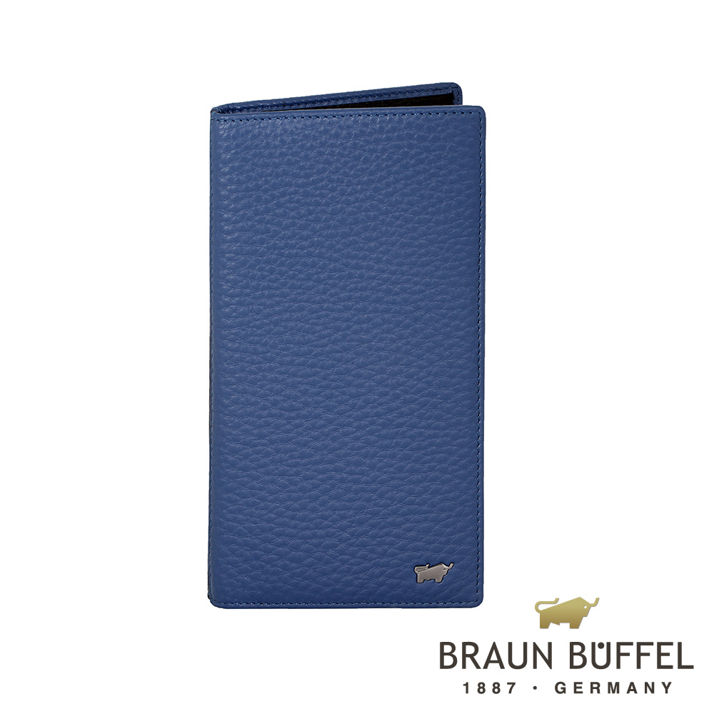 BRAUN BUFFEL - OSLO奧斯陸系列14卡長夾 - 鳶尾藍