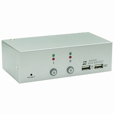 NuSwitch CD-102CA 2 PORT 雙介面 KVM 電子式電腦切換器