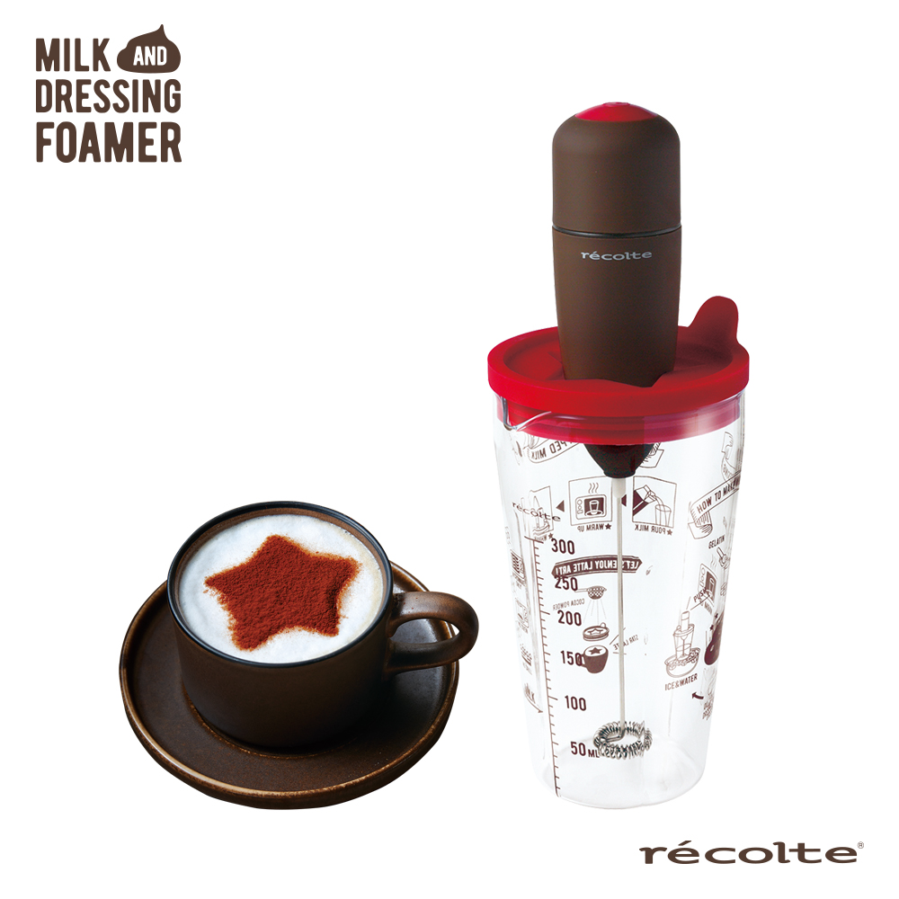 recolte 日本麗克特 Milk Foamer 電動奶泡器 RMF-1 (咖啡棕)