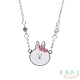 甜蜜約定 HelloKitty x LINE Honey兔兔白鋼/琺瑯項鍊 product thumbnail 1