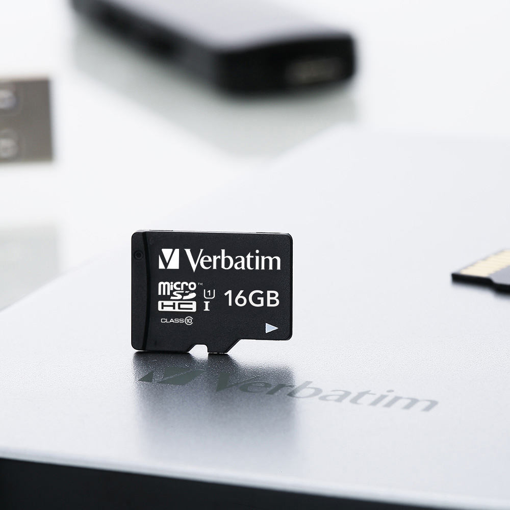 Verbatim 威寶 16GB microSDHC UHS-1高速記憶卡 (含轉卡)