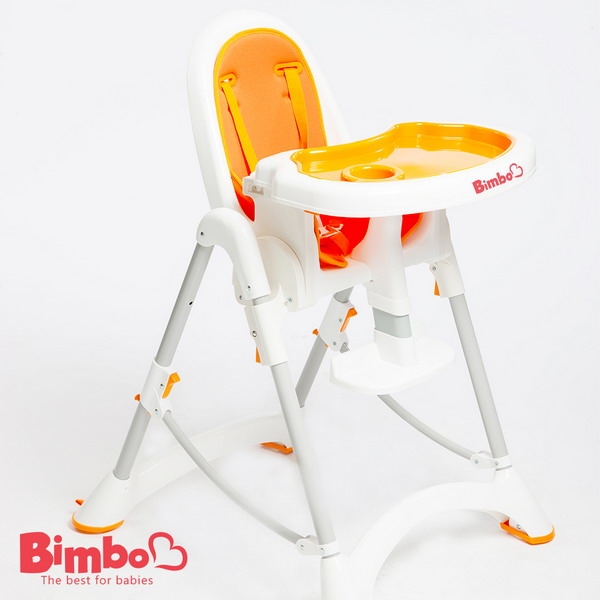 安全兒童餐椅 橘色 台灣製造【BIMBO】