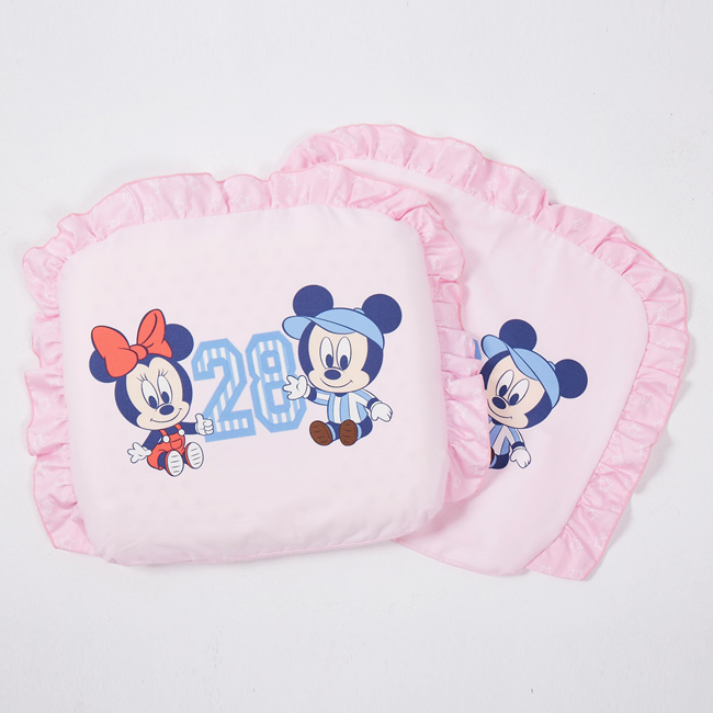 迪士尼 Disney 運動米奇乳膠圓枕(粉)