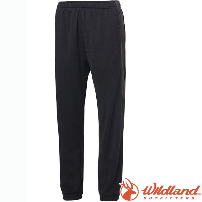 Wildland 荒野 0A61659-54黑 中性雙色透氣抗UV縮口褲