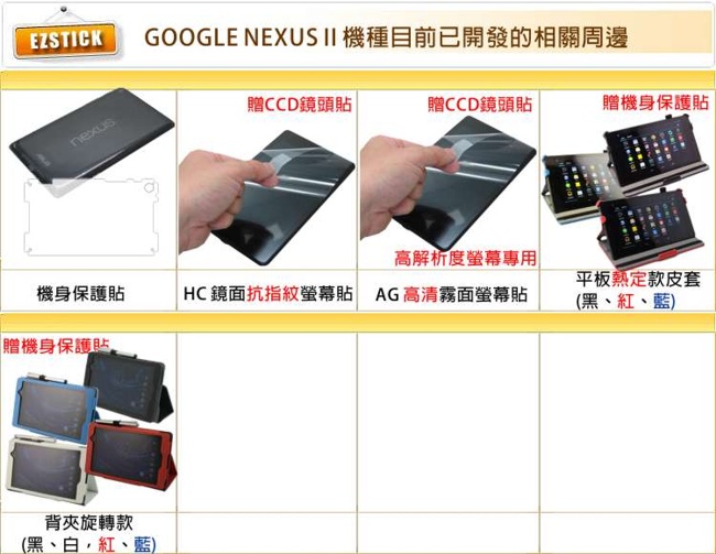 Google Nexus 7 II 平板專用 - 二代透氣機身保護膜