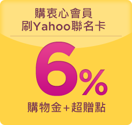 購衷心會員刷Yahoo聯名卡 送6%購物金+超贈點