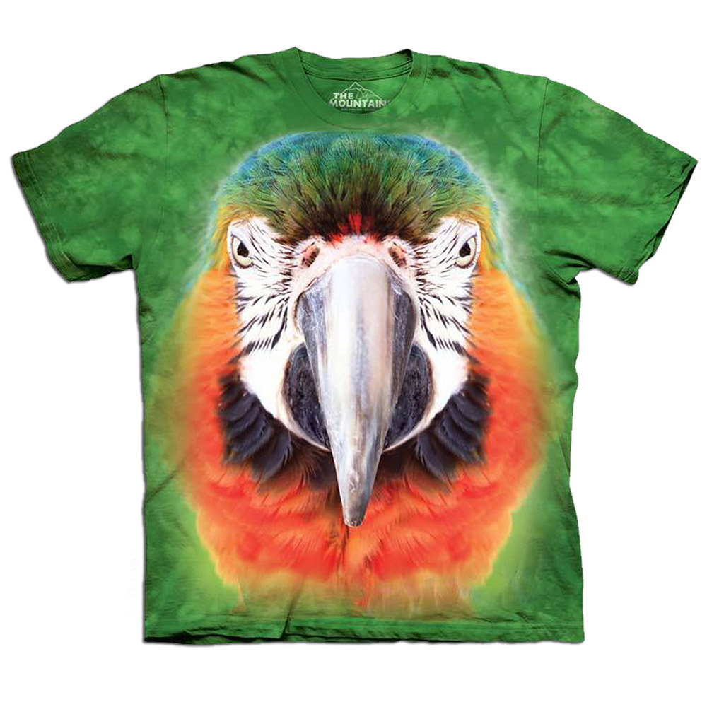 摩達客-美國The Mountain 鸚鵡臉 兒童版純棉環保短袖T恤