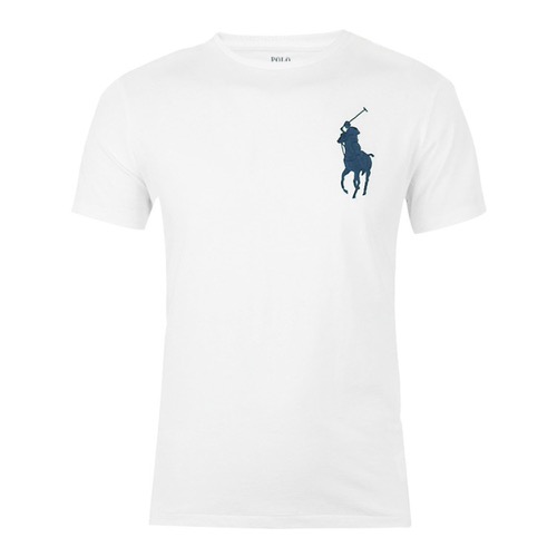 Polo Rlaph Lauren 經典刺繡大馬短袖素面T恤-白色