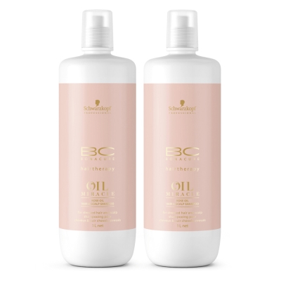 *Schwarzkopf施華蔻 BC精油奇跡 玫瑰洗髮露1000mlx2入