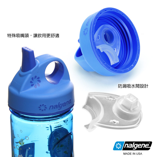 Nalgene Gripn Gulp寶寶易吸水壼(375cc)水滴