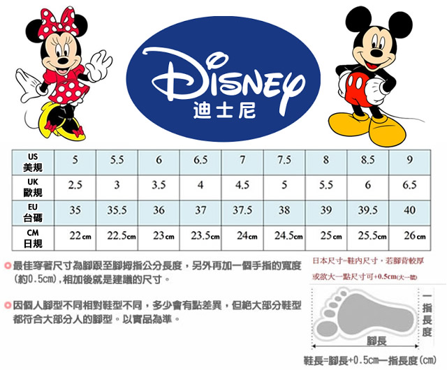 Disney迪士尼-輕量Mickey拖鞋-FO64756黑(女段)