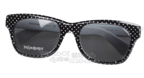 YSL-時尚太陽眼鏡 (黑色)
