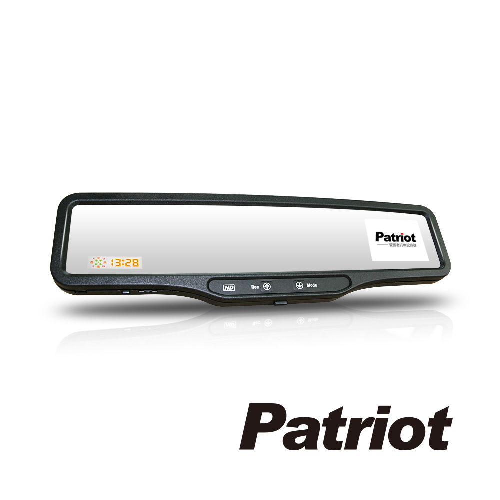 Patriot愛國者G500 GPS測速器1080P後視鏡型行車記錄器-急速配