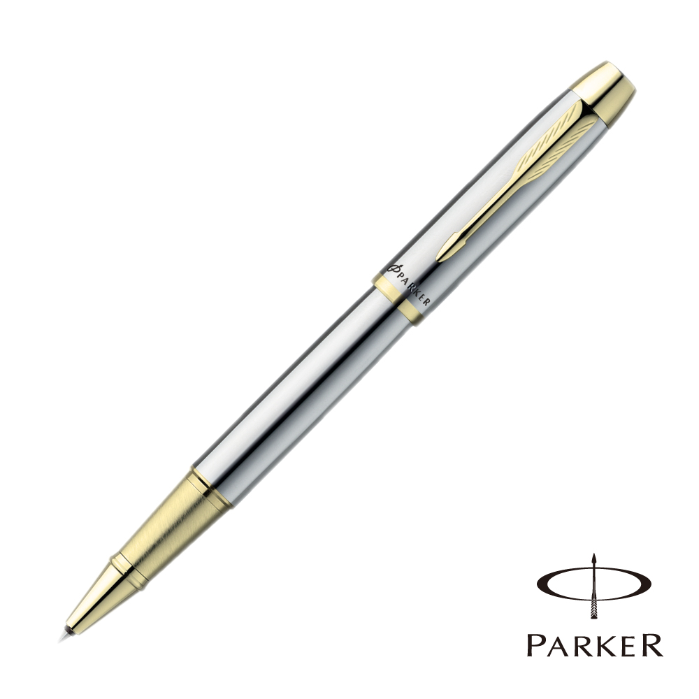 PARKER 派克 IM 亮鉻金夾 鋼珠筆