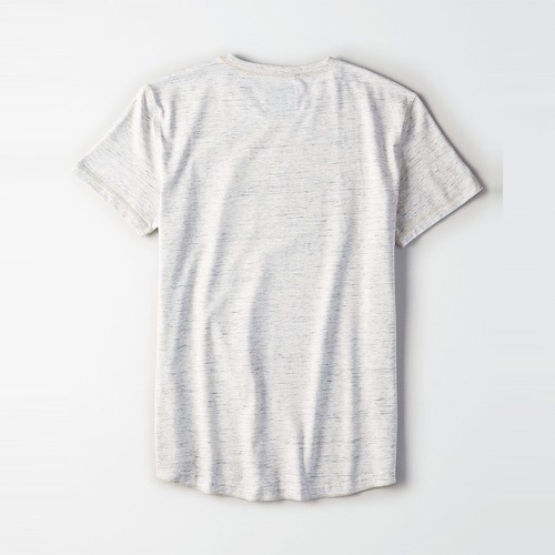 AEO 美國老鷹 文字印刷設計短袖T恤-麻花灰色 Amercan Eagle