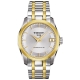 TISSOT 天梭 官方授權 建構師 Powermatic 80 機械女錶-銀x雙色/32mm T0352072203100 product thumbnail 1