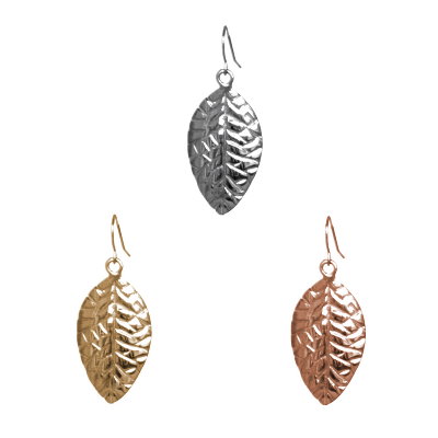 Anna Lou Of London倫敦品牌woodland細緻立體葉子耳環