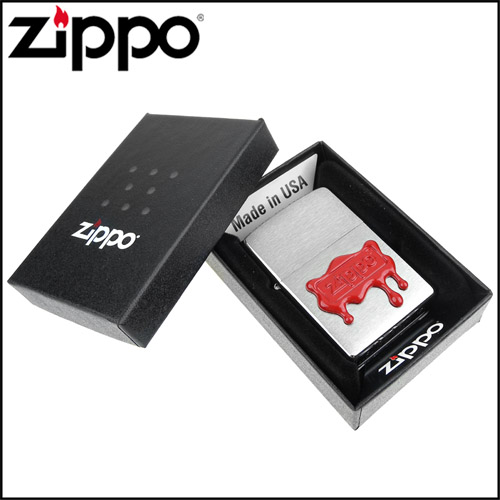 ZIPPO 美系~Red Wax Seal-紅色蠟封貼飾設計打火機