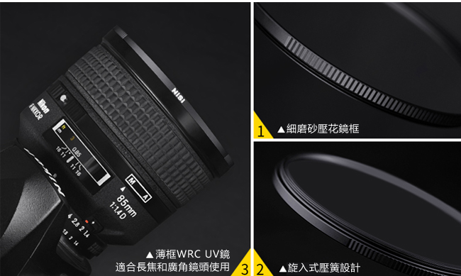 NiSi 耐司 WRC 77mm UV L395 超薄框多層鍍膜UV鏡(雙面疏油疏水)