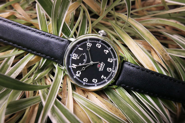 ORIENT 東方錶 動力儲存系列 復古手動上鍊機械錶-黑/40mm