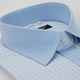 金安德森 藍色格紋變化領門襟窄版短袖襯衫 product thumbnail 1
