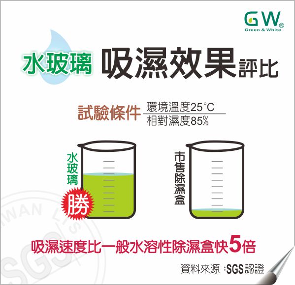 GW 水玻璃 無線式迷你除溼機(大) E-500 (2入)