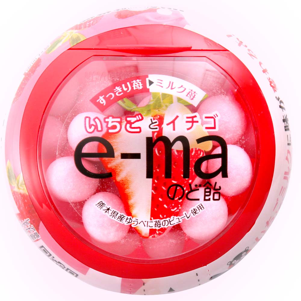 UHA味覺糖 e-ma草莓喉糖-盒裝(33g)