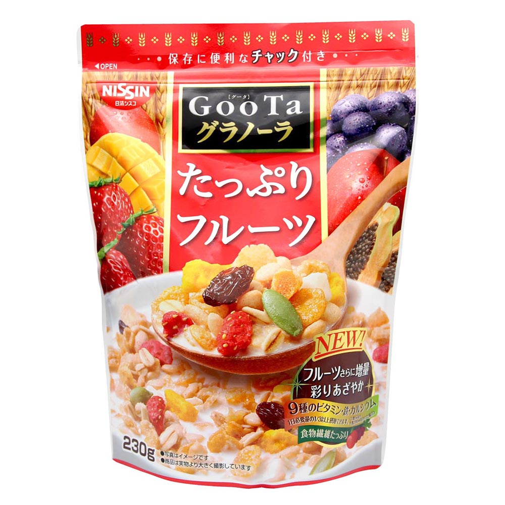 日清  GooTa 8種野菜燕麥穀物脆片-水果 (230g)