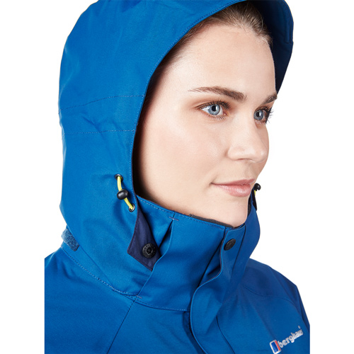 【Berghaus 貝豪斯】女款HS銀離子防水透氣兩件式外套H22F25藍