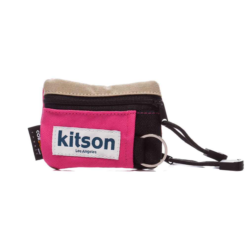 kitson Outdoor  色塊拼接 Pass case 鎖匙/萬用包-PINK