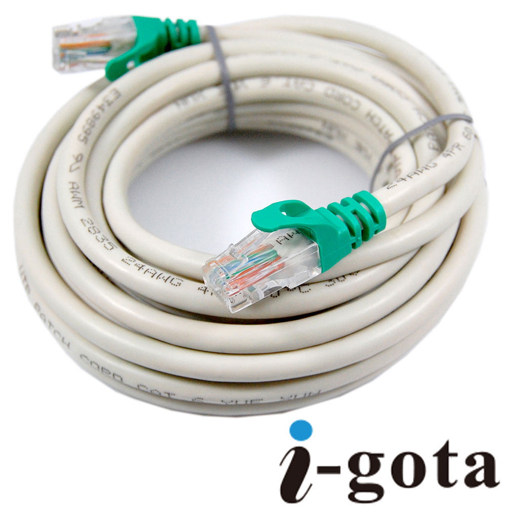 i-gota CAT6A超高速網路多彩線頭傳輸線 5公尺