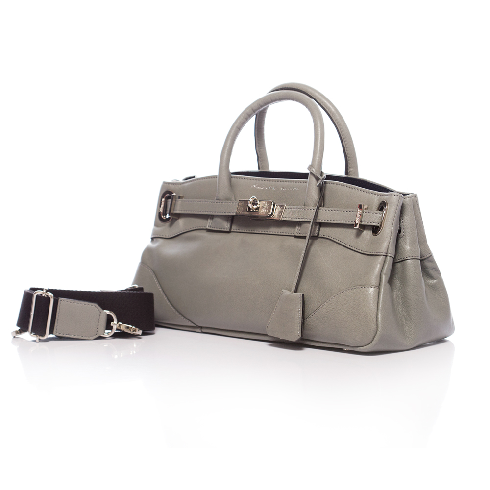 A.D.M.J 羊革FLAT COVA -TOTO BAG-GREY