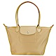 LONGCHAMP Le Pliage Neo系列長把摺疊水餃包(米色) product thumbnail 1