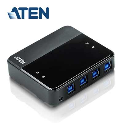 ATEN 4埠 USB 3.0 周邊分享裝置 (US434)