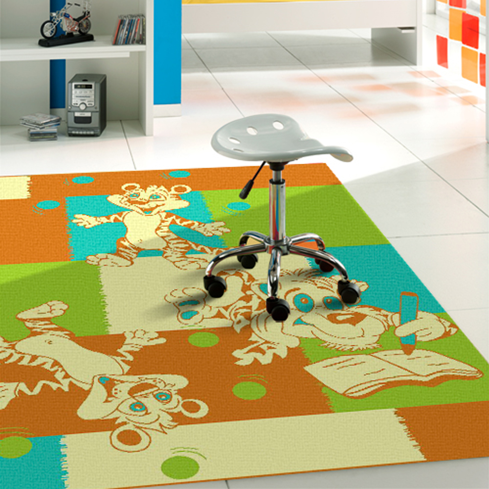 《范登伯格》奧瓦克光澤絲質感地毯-俏皮虎-140x200cm