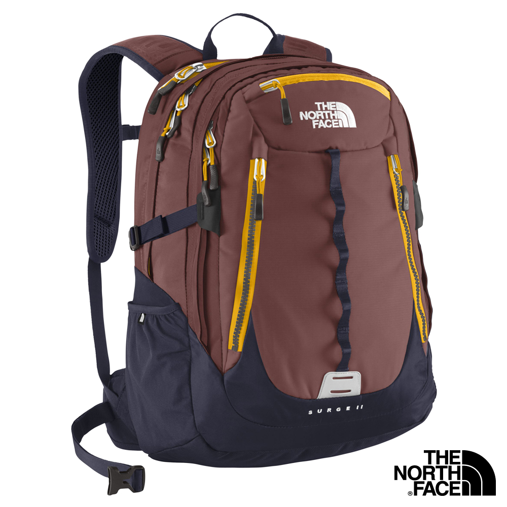 The North Face SURGE 17吋電腦背包 暗櫻桃棕