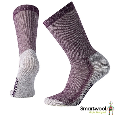 【美國 SmartWool】美麗諾羊毛 中高筒健行厚羊毛襪(2入)_黑醋栗紫
