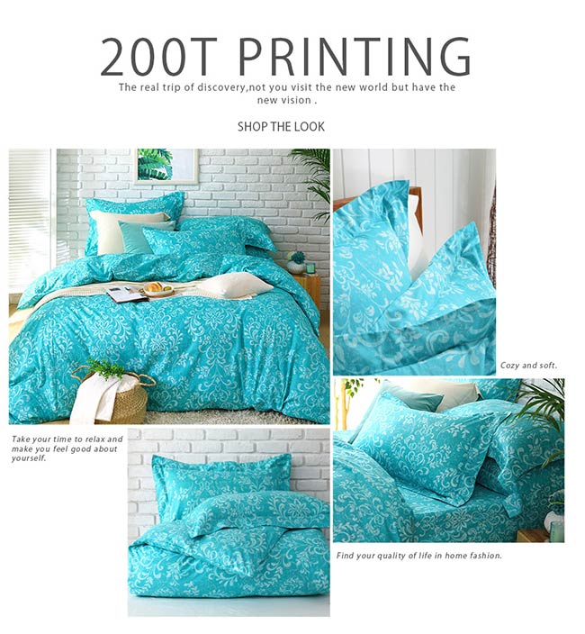 Cozy inn 靜思 單人三件組 200織精梳棉三件式被套床包組