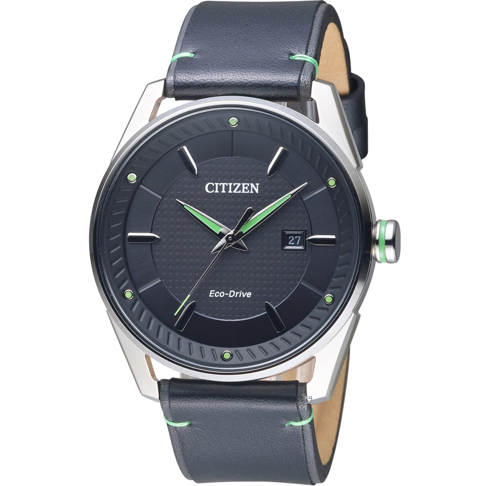 CITIZEN Eco-Drive 時尚商務腕錶(M6981-13E)-黑/42mm