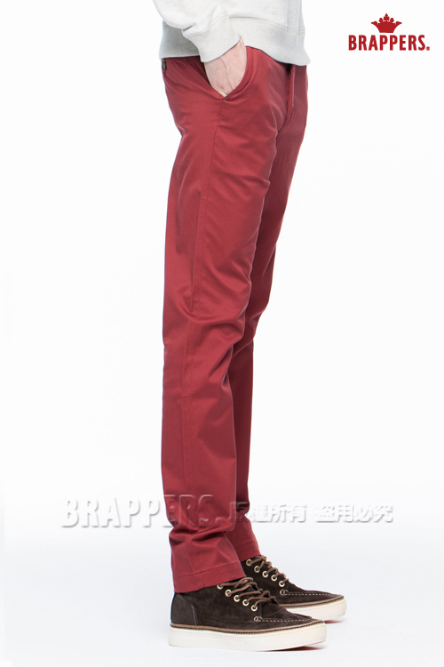 BRAPPERS 男款 HC Cargo系列-彈性直筒褲-磚紅