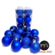 聖誕樹裝飾球 50mm(5CM)霧亮混款電鍍球24入吊飾組(藍色系) product thumbnail 1