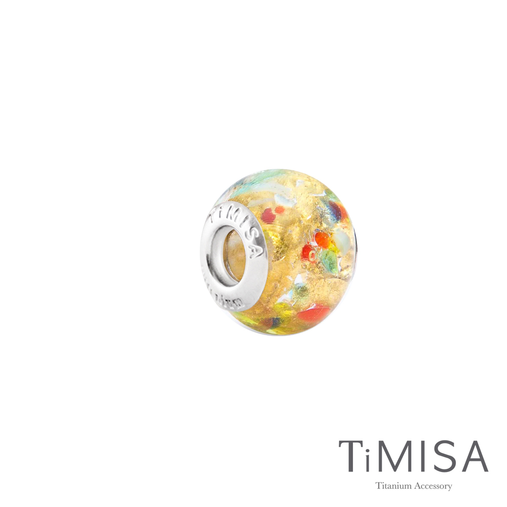 TiMISA《時尚巴黎(11mm)》純鈦琉璃 墜飾串珠