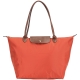 LONGCHAMP Le pliage 長提把摺疊水餃包(大/橘色) product thumbnail 1