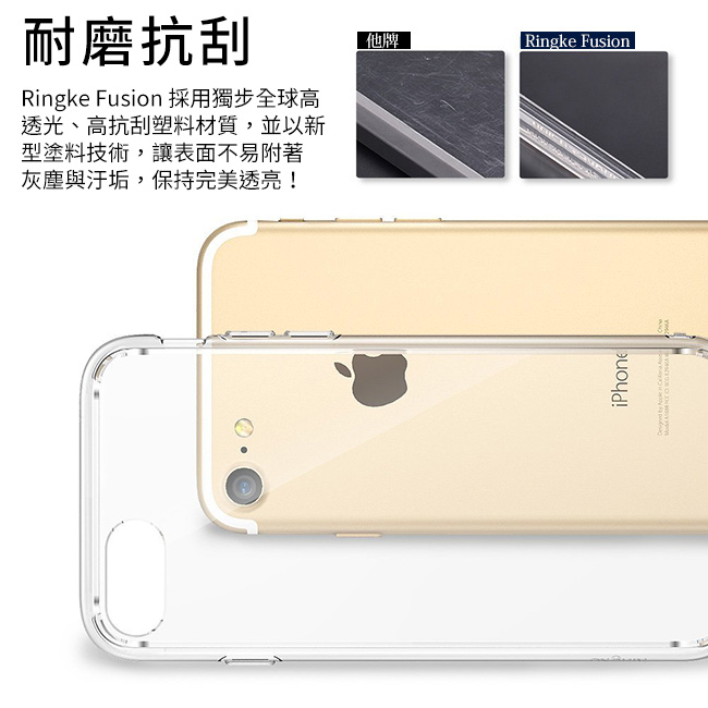 RINGKE iPhone 7 (4.7) Fusion 透明背蓋防撞手機殼