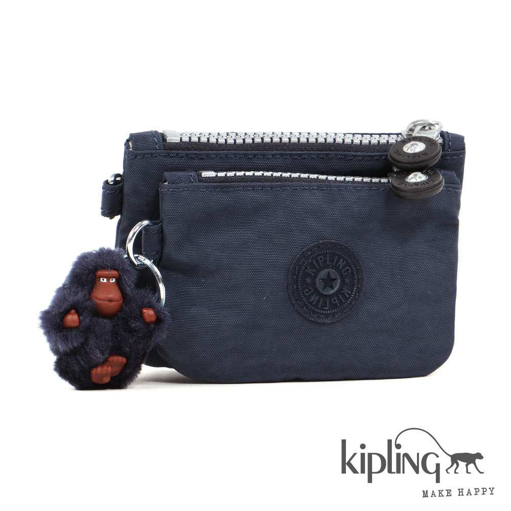 Kipling 子母零錢包 深海藍素面